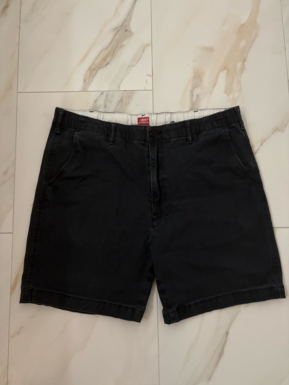 Levi's Black Flat Front Men's Shorts